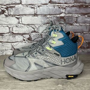 Hoka One Anacapa Mid GTX Gray Blue Hiking Boots 1122018-SBCRL Men 11D US/45 1/3